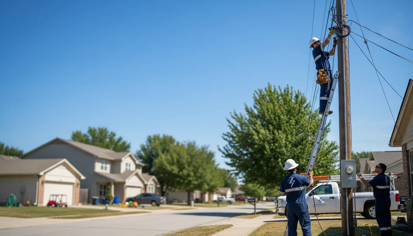 Residential electrician providing installation services in Highlands Ranch, CO